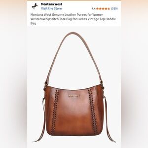 Western Whipstitch Genuine Leather Tote: Style Meets Security